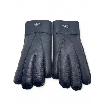 Мужские UGG Sheepskin Gloves Leather Black