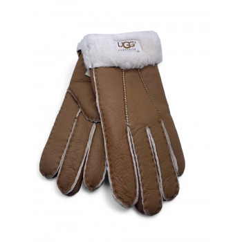 Женские UGG Sheepskin Glove Metallic Chestnut