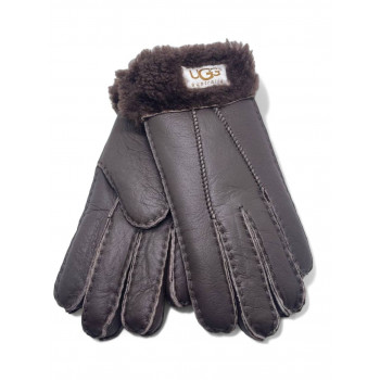 Женские UGG Sheepskin Glove Metallic Chocolate
