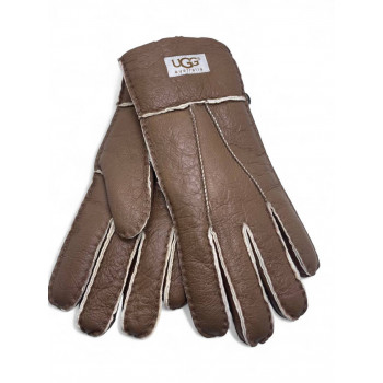 Женские UGG Sheepskin Glove Metallic Chocolate