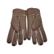 Women's Sheepskin Glove Metallic Chestnut