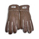 Women's Sheepskin Glove Metallic Chestnut