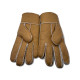 Women's Sheepskin Glove Metallic Chestnut