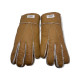 Women's Sheepskin Glove Metallic Chestnut
