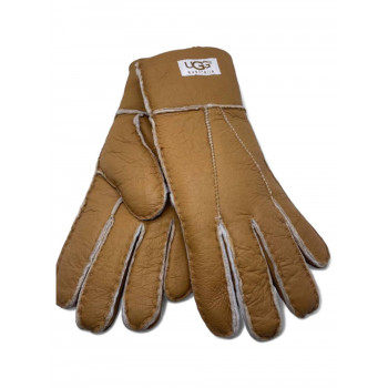 Женские UGG Sheepskin Glove Metallic Chestnut