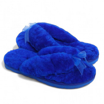Женские UGG Fluff Flip Flop Blue