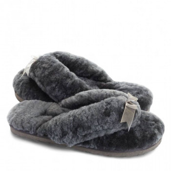 Женские UGG Fluff Flip Flop Grey