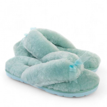 Женские UGG Fluff Flip Flop Lake Blue