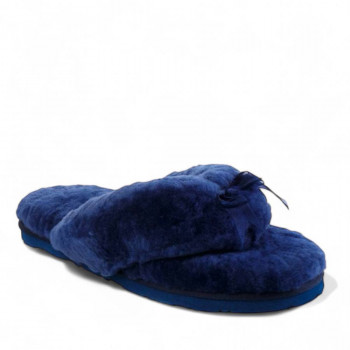 Женские UGG Fluff Flip Flop Navy Blue Женские UGG Fluff Flip Flop Navy Blue