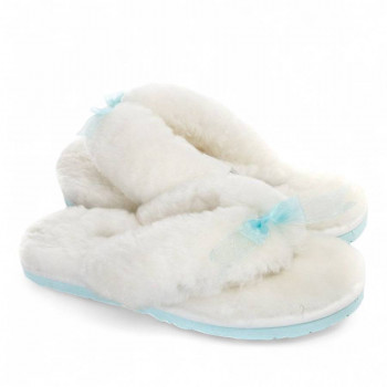 Женские UGG Fluff Flip Flop White