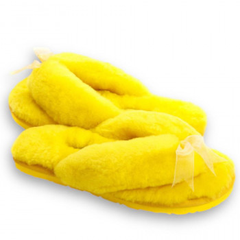 Женские UGG Fluff Flip Flop Yellow