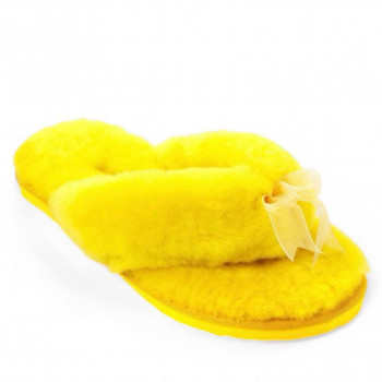 Женские UGG Fluff Flip Flop Yellow Женские UGG Fluff Flip Flop Yellow