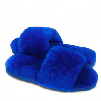 Женские UGG Fluff Slide Slippers Blue