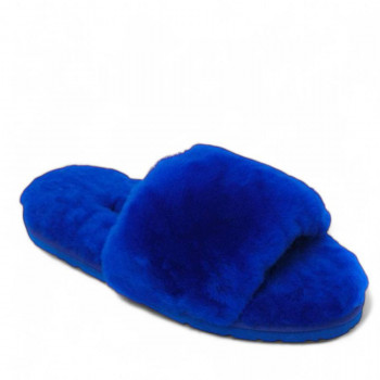 Женские UGG Fluff Slide Slippers Blue Женские UGG Fluff Slide Slippers Blue