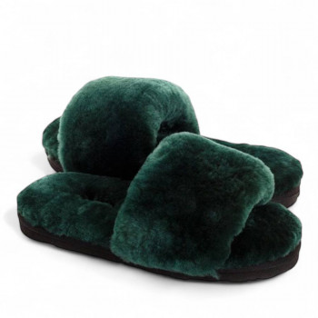 Женские UGG Fluff Slide Slippers Green