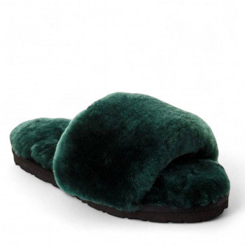 Женские UGG Fluff Slide Slippers Green Женские UGG Fluff Slide Slippers Green