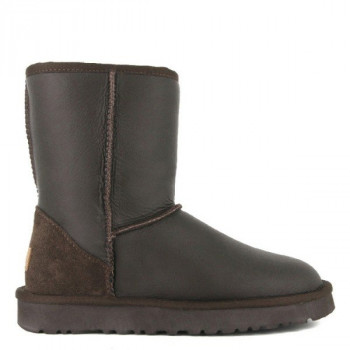 Мужские UGG Classic Short Metallic Chocolate