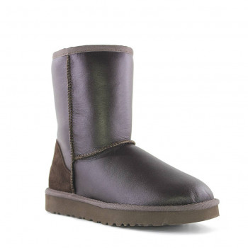 Мужские UGG Classic Short Metallic Chocolate
