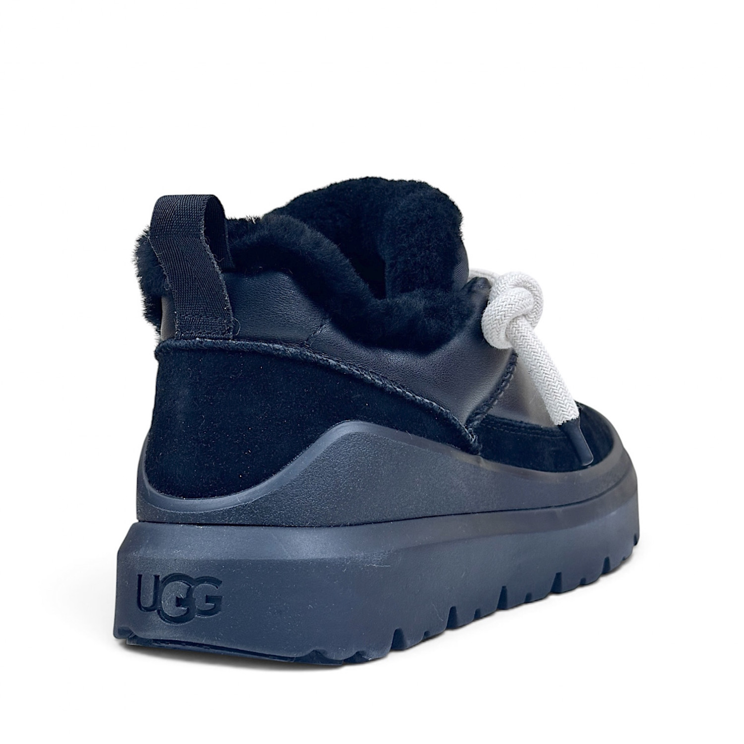 UGG Mens Heritage Utility Trainer Leather Black