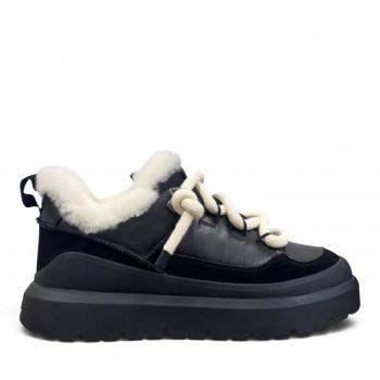 Женские UGG Heritage Utility Trainer Leather Black
