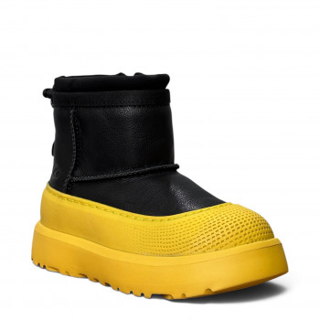 Детские UGG Classic Hybrid Leather Black Summer