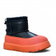 UGG Kids Classic Hybrid Leather Black / Orange