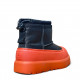 UGG Kids Classic Hybrid Leather Black / Orange