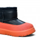 UGG Kids Classic Hybrid Leather Black / Orange