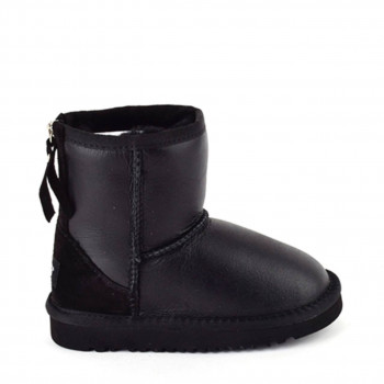Детские UGG Classic Zip Short Metallic Black