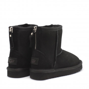 Детские UGG Classic Zip Short Black