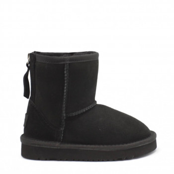 Детские UGG Classic Zip Short Black