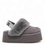 Тапочки на платформе Funkette Slipper Серые Тапочки на платформе Funkette Slipper Серые