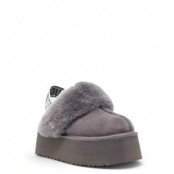 Тапочки на платформе Funkette Slipper Серые Тапочки на платформе Funkette Slipper Серые