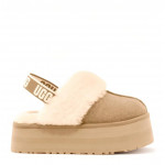 Тапочки на платформе Funkette Slipper Бежевые Тапочки на платформе Funkette Slipper Бежевые