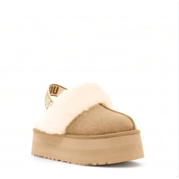 Тапочки на платформе Funkette Slipper Бежевые Тапочки на платформе Funkette Slipper Бежевые