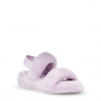 Женские меховые тапочки UGG Oh Yeah Slide Розовые Женские меховые тапочки UGG Oh Yeah Slide Розовые