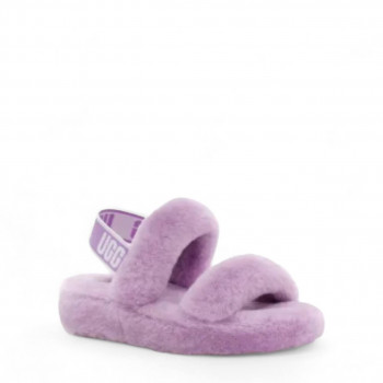 Женские меховые тапочки UGG Oh Yeah Slide Сиреневые Женские меховые тапочки UGG Oh Yeah Slide Сиреневые