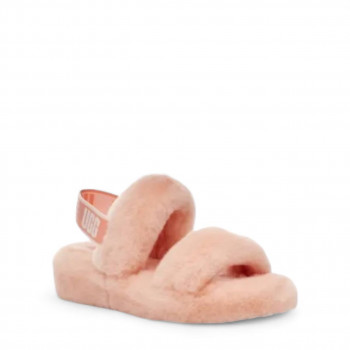 Женские меховые тапочки UGG Oh Yeah Slide Розовые Женские меховые тапочки UGG Oh Yeah Slide Розовые