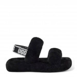Женские меховые тапочки UGG Oh Yeah Slide Черные Женские меховые тапочки UGG Oh Yeah Slide Черные