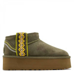 Угги Ultra Mini Braid Platform Оливковые Угги Ultra Mini Braid Platform Оливковые