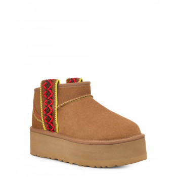 Угги Ultra Mini Braid Platform Рыжие Угги Ultra Mini Braid Platform Рыжие