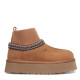  UGG Tazz Platform Knit Chestnut