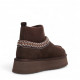  UGG Tazz Platform Knit Chocolate