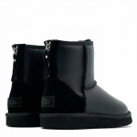 Женские UGG Classic Mini Zip Metallic Black Женские UGG Classic Mini Zip Metallic Black