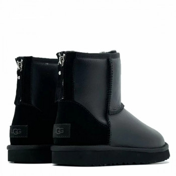Мужские UGG Classic Mini Zip Metallic Black