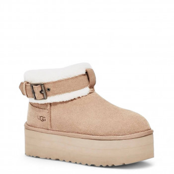 Женские UGG Ultra Mini Belted Roller Бежевые Женские UGG Ultra Mini Belted Roller Бежевые
