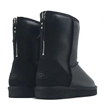 Мужские UGG Classic Short Zip Metallic Black