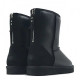 UGG Mens Classic Short Zip Metallic Black